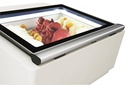 Tischmodell Speiseisvitrine mit Bedienung, 670 x 750 x 375 mm, weiß