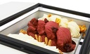 Tischmodell Speiseisvitrine mit Bedienung, 670 x 750 x 375 mm, weiß