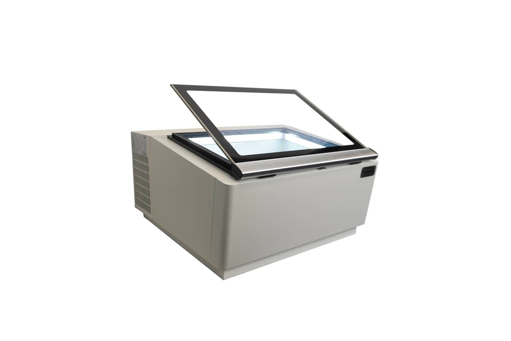 Tischmodell Speiseisvitrine mit Bedienung, 670 x 750 x 375 mm, weiß