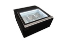 Tischmodell Speiseisvitrine mit Bedienung, 670 x 750 x 375 mm, schwarz