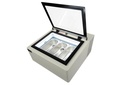 Tischmodell Speiseisvitrine mit Kundenseite, 670 x 750 x 375 mm, weiß