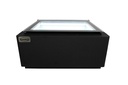 Tischmodell Speiseisvitrine mit Kundenseite, 670 x 750 x 375 mm, schwarz