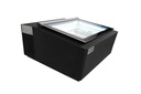 Tischmodell Speiseisvitrine mit Kundenseite, 670 x 750 x 375 mm, schwarz