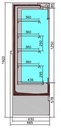 Wandkühlung Jamie 1.5, 1510 x 665 x 1920 mm, schwarz