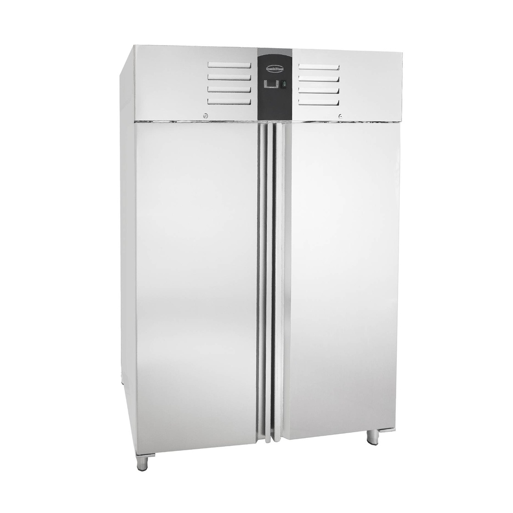 Kühlschrank 2 Türen aus Edelstahl, 1480 x 830 x 2010 mm