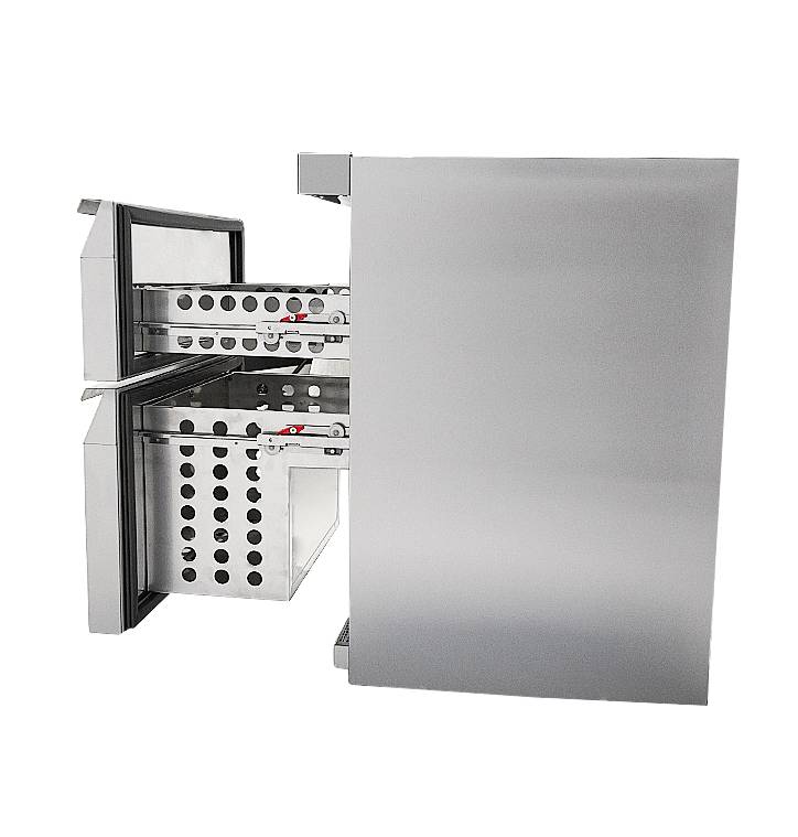 Kühlschrank Rfs 2 aus Edelstahl, 600 x 605 x 810 mm