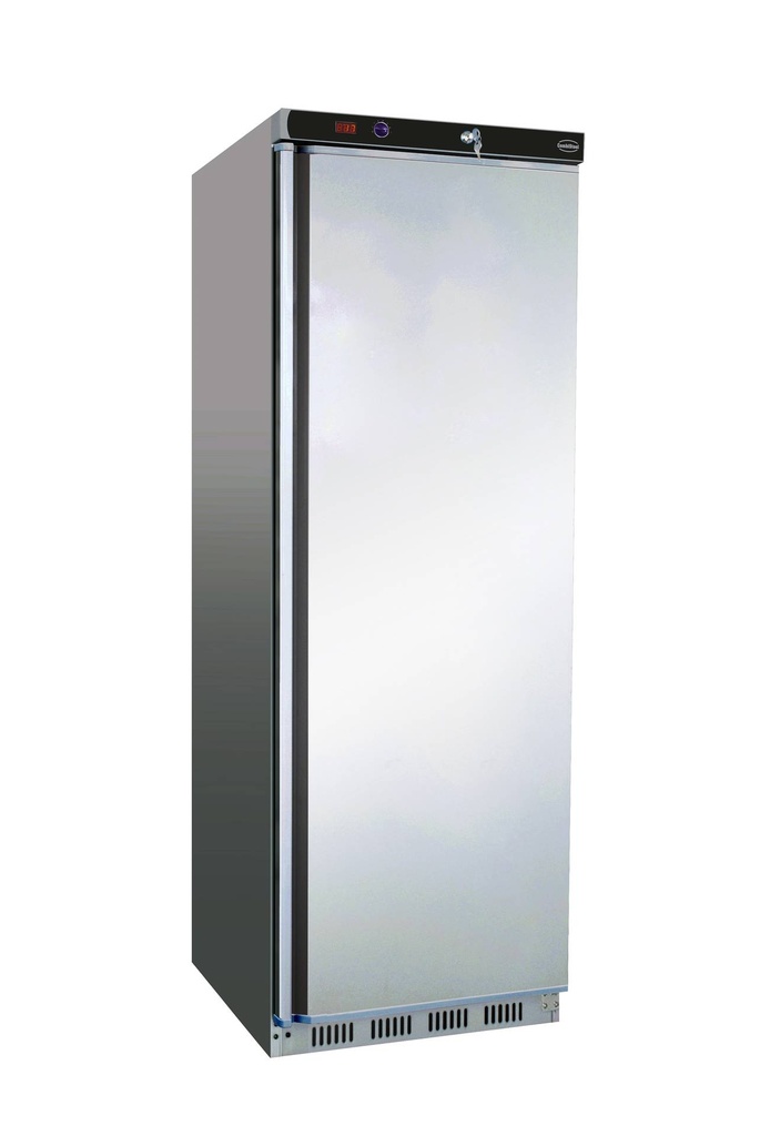 Kühlschrank 1 aus Edelstahl, 600 x 585 x 1850 mm, 350 L