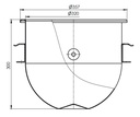 Gelenkhöhle für 7455.0105, 300 mm, Ø 320 mm