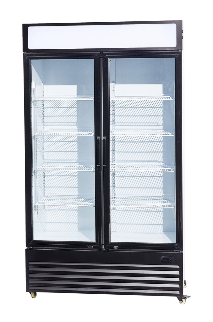 Kühlschrank 2 Glastüren BEZ-750 GD, 1120 x 610 x 1965 mm