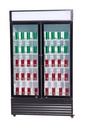 Kühlschrank 2 Glastüren BEZ-750 GD, 1120 x 610 x 1965 mm