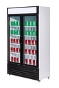 Kühlschrank 2 Glastüren BEZ-750 GD, 1120 x 610 x 1965 mm