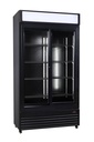 Kühlschrank mit Schiebeglastüren BEZ-780 SL, schwarz