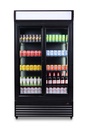 Kühlschrank mit Schiebeglastüren BEZ-780 SL, schwarz