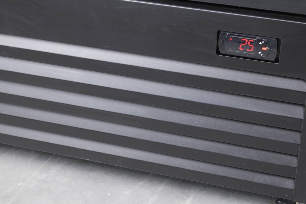 Kühlschrank mit Schiebeglastüren BEZ-780 SL, schwarz