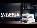 Waffeleisen aus Edelstahl, 300 x 450 x 250 mm