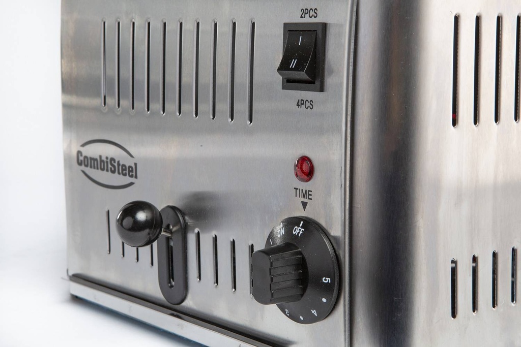Toaster 4 aus Edelstahl, 290 x 260 x 220 mm