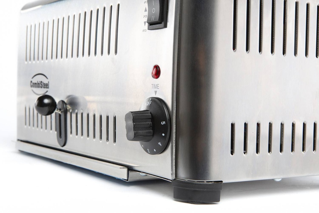 Toaster 6 aus Edelstahl, 420 x 260 x 220 mm