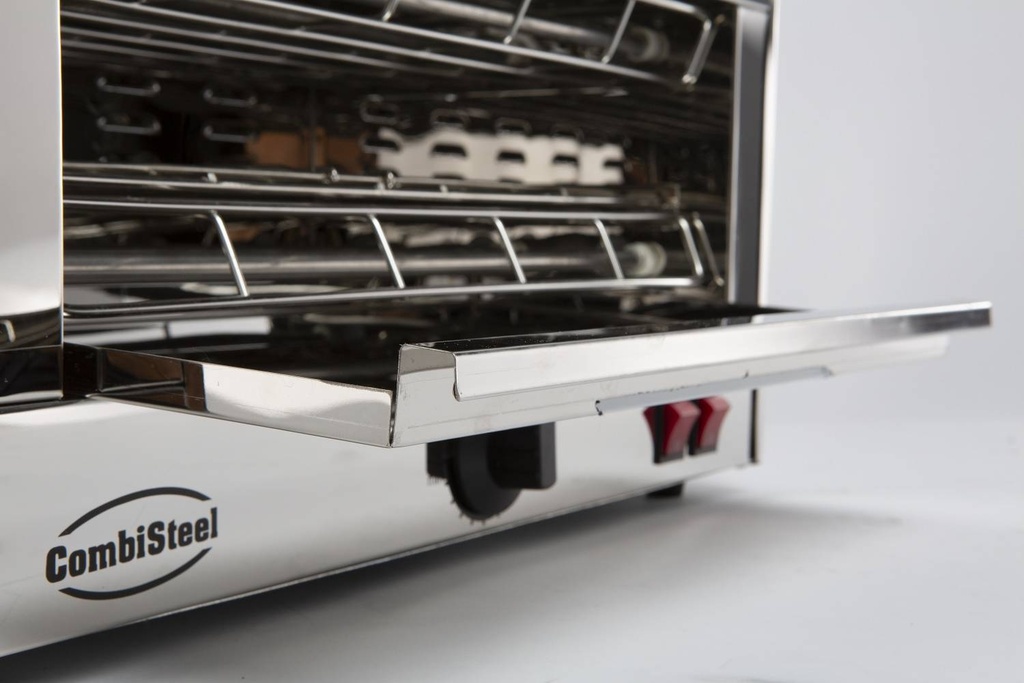 Salamander Toaster 1 aus Edelstahl, 490 x 250 x 280 mm