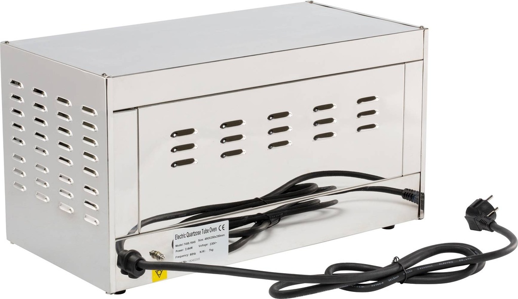 Salamander Toaster 1 aus Edelstahl, 490 x 250 x 280 mm