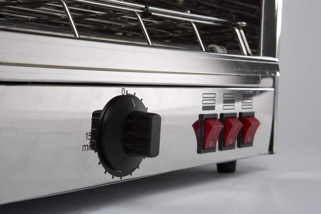 Salamander Toaster 2 aus Edelstahl, 490 x 250 x 380 mm