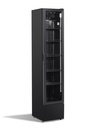 Kühlschrank Glastür, 390 x 470 x 1880 mm, schwarz