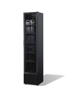 Kühlschrank Glastür, 390 x 470 x 1880 mm, schwarz