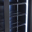 Kühlschrank 2 Glastüren, 1120 x 597 x 2100 mm, schwarz