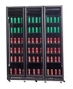 Kühlschrank 3 Glastüren, 1600 x 600 x 2100 mm, schwarz