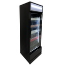 Kühlschrank Glastür, 610 x 610 x 1973 mm, 360 L, schwarz