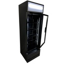 Kühlschrank Glastür, 610 x 610 x 1973 mm, 360 L, schwarz
