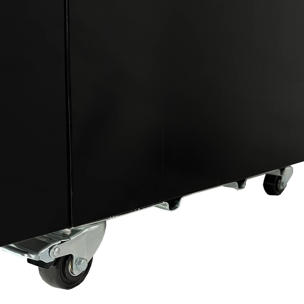 Kühlschrank Glastür, 610 x 610 x 1973 mm, 360 L, schwarz