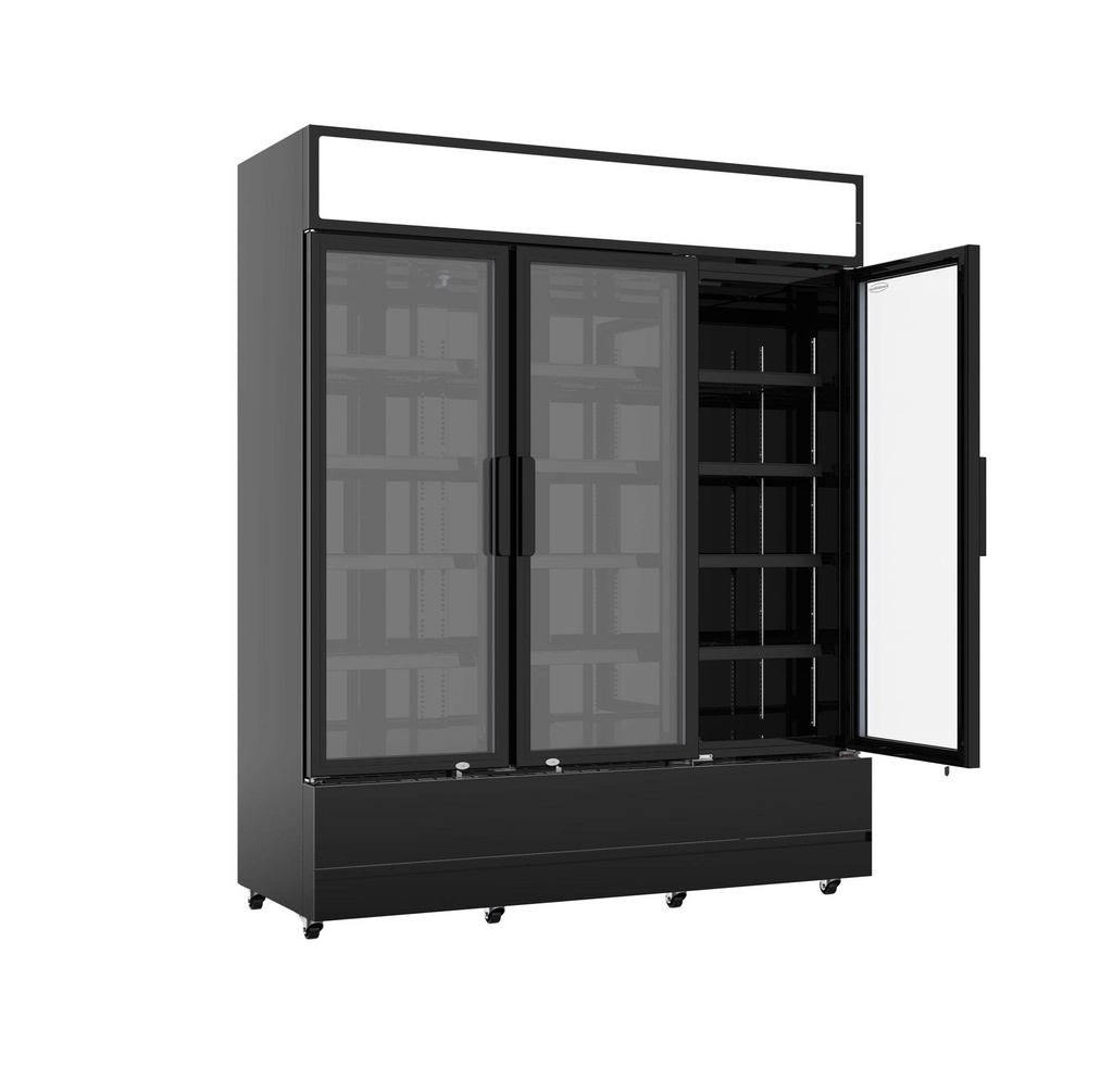 Kühlschrank 3, 1600 x 610 x 1973 mm, 1065 L, schwarz