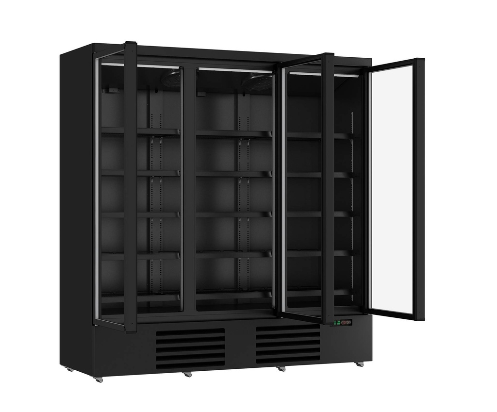 Kühlschrank 3, 1880 x 710 x 2003 mm, 1530 L, schwarz