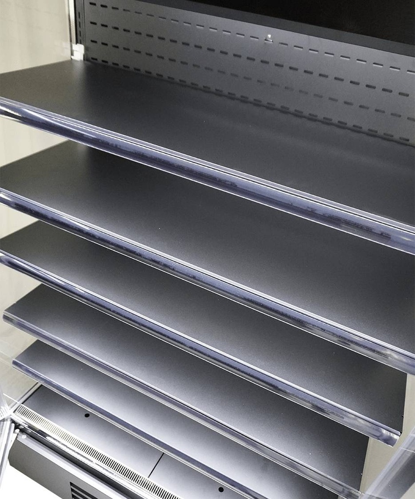 Wandkühlung Marco, 1935 x 740 x 2010 mm, 1147 L, schwarz