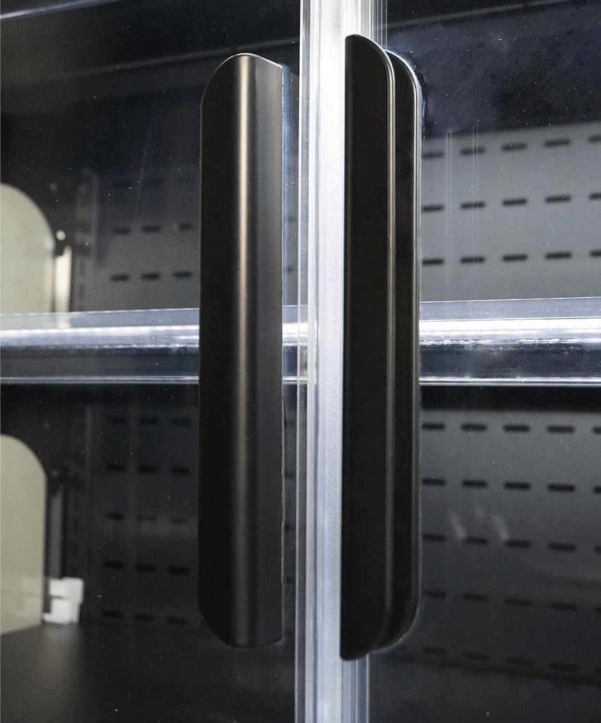 Wandkühlung Marco, 1935 x 740 x 2010 mm, 1147 L, schwarz