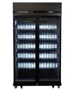 Kühlschrank 2, 1100 x 596 x 2003 mm, 580 L, schwarz