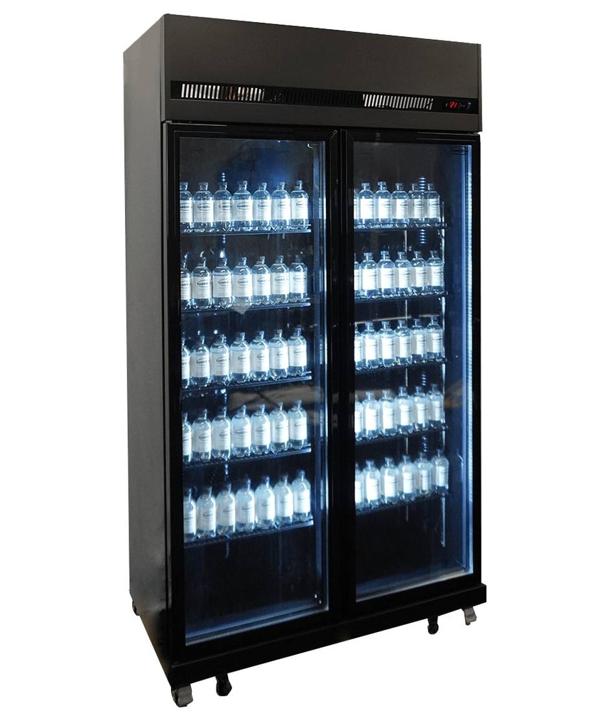 Kühlschrank 2, 1100 x 596 x 2003 mm, 580 L, schwarz