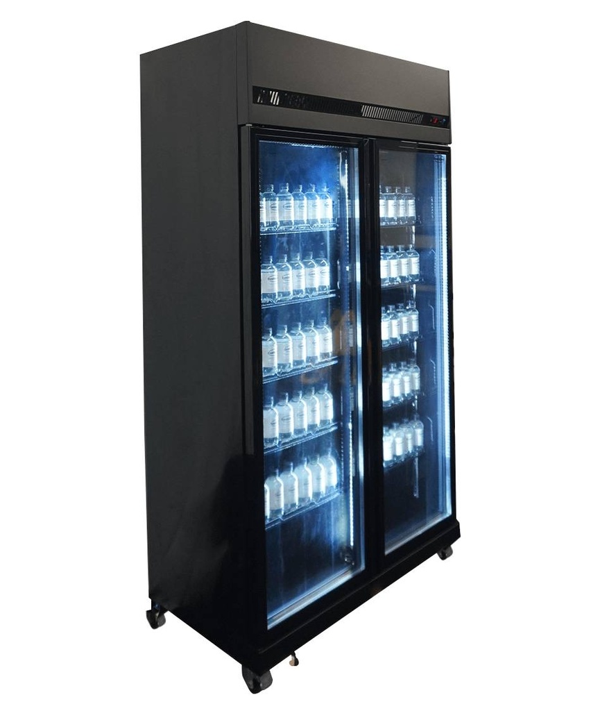 Kühlschrank 2, 1100 x 596 x 2003 mm, 580 L, schwarz