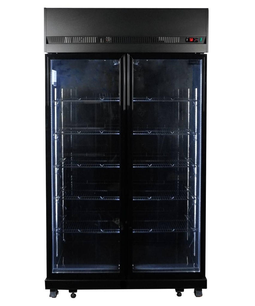 Kühlschrank 2, 1100 x 596 x 2003 mm, 580 L, schwarz
