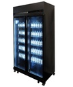 Kühlschrank 2, 1100 x 596 x 2003 mm, 580 L, schwarz