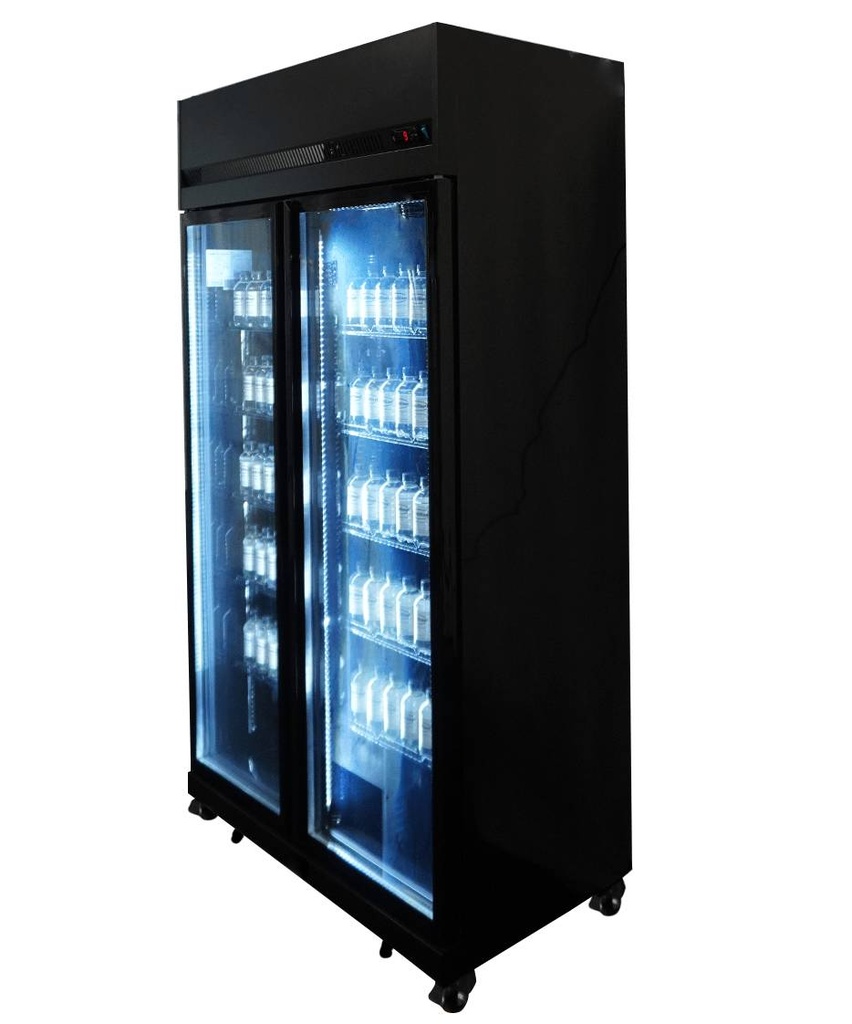 Kühlschrank 2, 1100 x 596 x 2003 mm, 580 L, schwarz