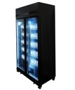 Kühlschrank 2, 1100 x 596 x 2003 mm, 580 L, schwarz