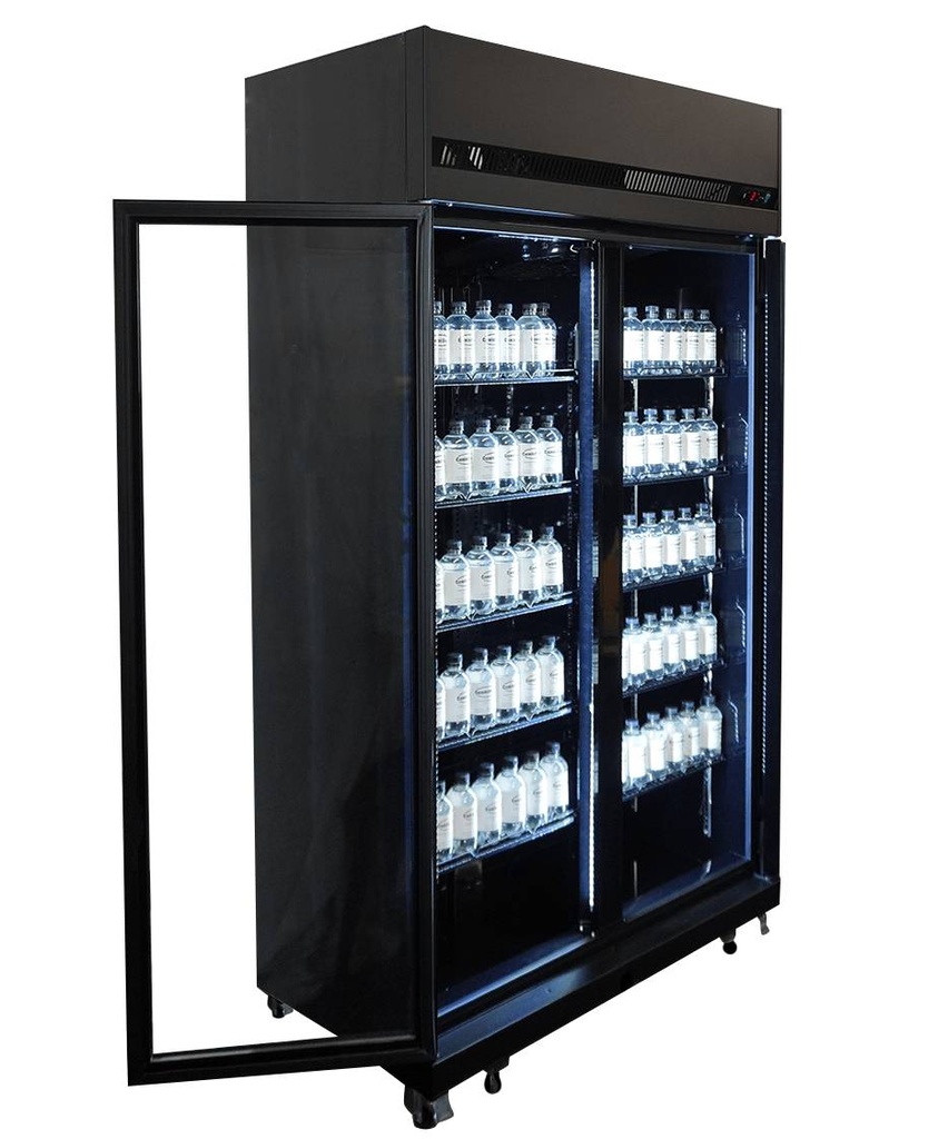 Kühlschrank 2, 1100 x 596 x 2003 mm, 580 L, schwarz