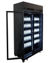 Kühlschrank 2, 1100 x 596 x 2003 mm, 580 L, schwarz