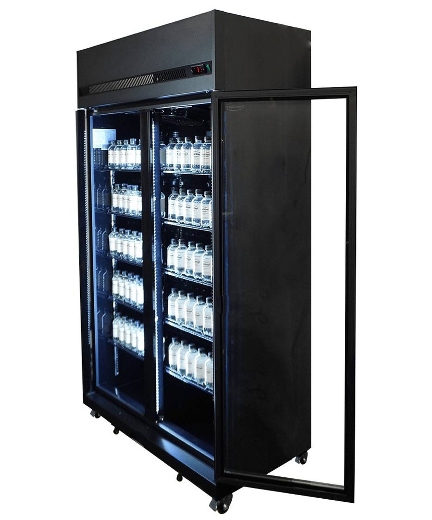 Kühlschrank 2, 1100 x 596 x 2003 mm, 580 L, schwarz