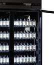 Kühlschrank 3, 1650 x 596 x 2003 mm, 893 L, schwarz
