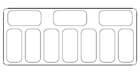 Speiseisvitrine Curacao, 10 x 5 L, 1447 x 825 x 1257 mm, weiß