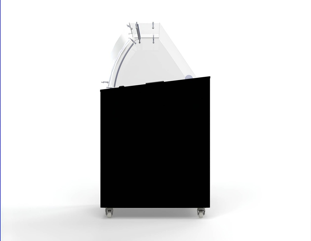Speiseisvitrine Corsica SchwarzLT, 909 x 684 x 1229 mm