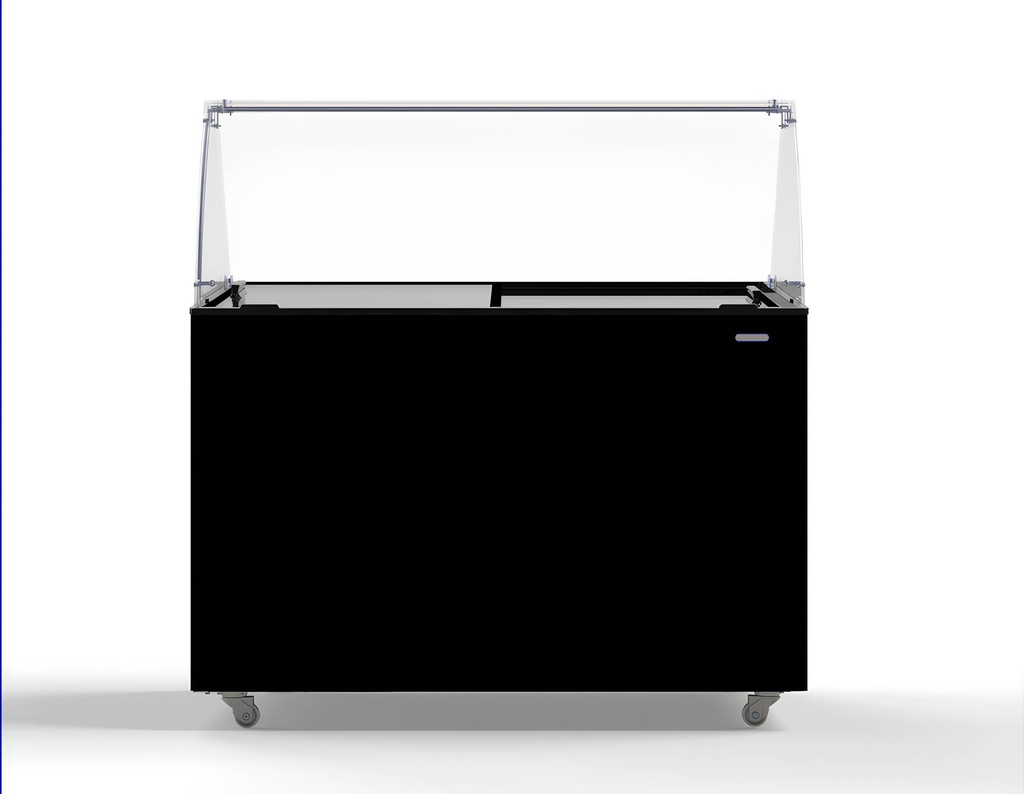 Speiseisvitrine Java, 8 x 5 L, 1184 x 684 x 1229 mm, schwarz