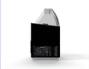 Speiseisvitrine Java, 8 x 5 L, 1184 x 684 x 1229 mm, schwarz